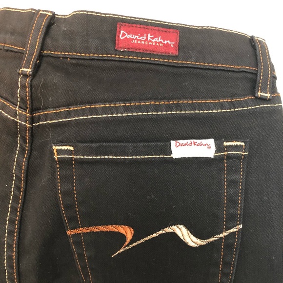 David Kahn Dark Rinse Black Bootcut Jeans - Picture 5 of 11